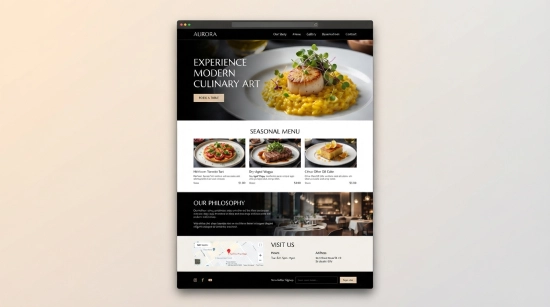 professional restaurant website design